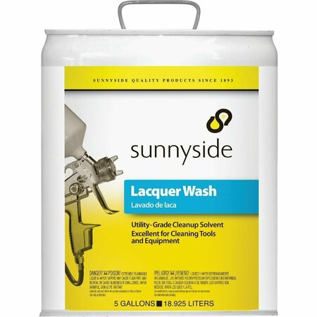 SUNNYSIDE Lacquer Wash, 5 Gallon 456G5P